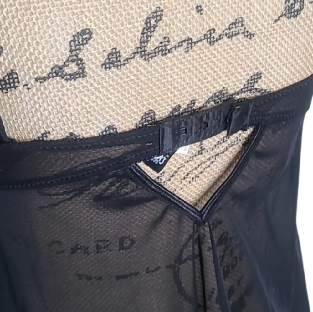 Fredericks of Hollywood Black Sheer Babydoll
